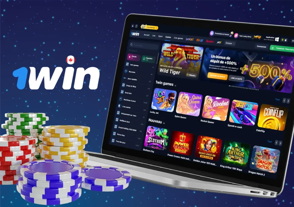 Jeux, machines à sous, poker sur 1Win Casino